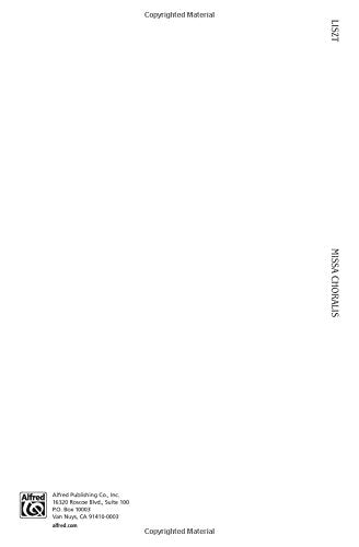 Missa Choralis: SATB divisi (with Organ) (Latin Language Edition) (Kalmus Edition) (Latin Edition),Used