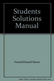 Students Solutions Manual,Used