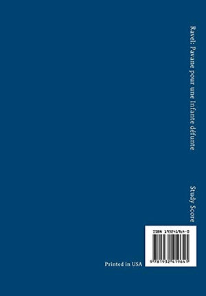 Pavane pour une Infante dfunte  Orchestra version: Study score,Used