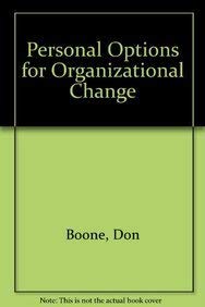 Personal Options for Organizational Change,Used