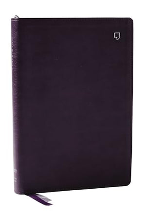 Net Bible, Large Print Thinline With Cross References, Purple Leathersoft, Comfort Print (Thumb Indexed)