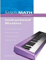 Saxon Math Intermediate 4: Instructional Masters,Used