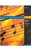 Harmonic Materials in Tonal Music: A Programmed Course,Used