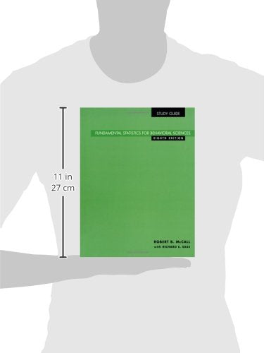 Study Guide for Fundamental Statistics for Behavioral Sciences, 8th,Used
