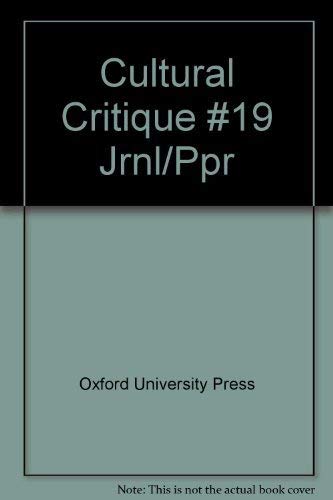 Cultural Critique,Used