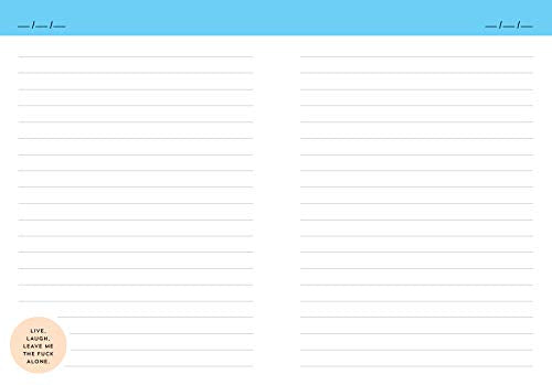 Carpe F*cking Diem Journal: A Lined Notebook to Seize the F*cking Day (Ditch Your Stress and Anxiety and Get Your Life Together ,Used