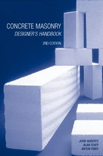 Concrete Masonry Designer's Handbook, 2nd Edition,Used