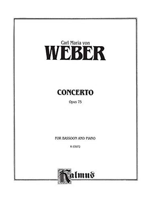 Bassoon Concerto, Op. 75 (Orch.): Part(s) (Kalmus Edition),Used