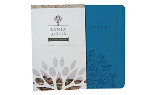 Biblia Reina Valera 1960 Letra Grande. Smil Piel Azul, Tamao Manual / Spanish Holy Bible Rvr 1960. Handy Size, Large Print, Bl