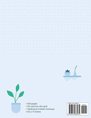 Responsive UX/UI design wireframe sketchbook: Prototype your apps or web projects quickly with this mockups notebook !  Mobile ,Used