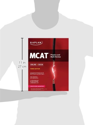 MCAT Physics and Math Review: Online + Book (Kaplan Test Prep),Used