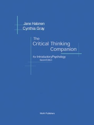 The Critical Thinking Companion for Introductory Psychology,New
