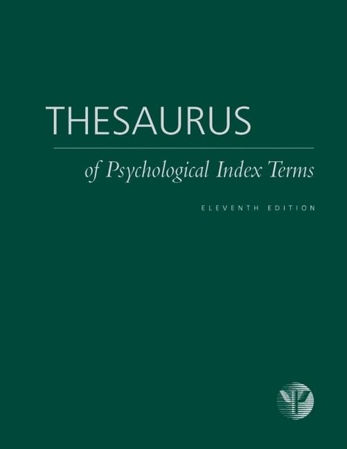 Thesaurus of Psychological Index Terms,Used