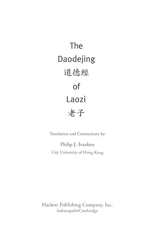 The Daodejing Of Laozi (Hackett Classics),New