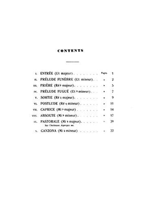 Ten Pieces in Different Styles for Organ (1st Suite) (Kalmus Edition),Used