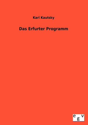 Das Erfurter Programm (German Edition),Used