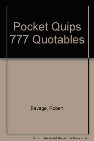 Pocket Quips 777 Quotables,Used
