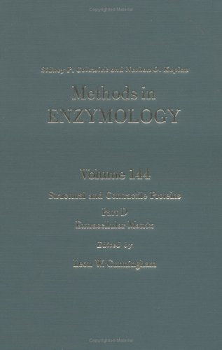 Methods in Enzymology, Volume 144: Structural and Contractile Proteins, Part D: Extracellular Matrix,Used