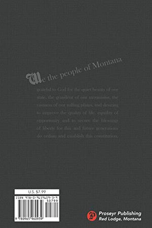 The Constitution of the State of Montana (Us Constitution),Used