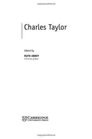 Charles Taylor (Contemporary Philosophy in Focus),Used