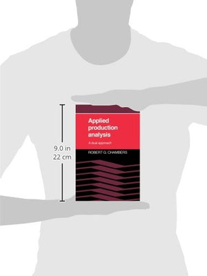 Applied Production Analysis: A Dual Approach-used