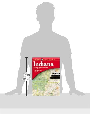 Indiana Atlas & Gazetteer (Delorme Atlas & Gazetteer),Used