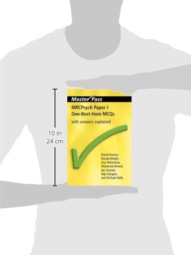 MRCPsych Paper I OneBestItem MCQs: With Answers Explained (MasterPass),Used