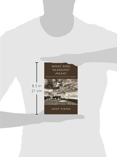 What Does 'Academic' Mean?: Two Essays on the Chances of the University Today,Used