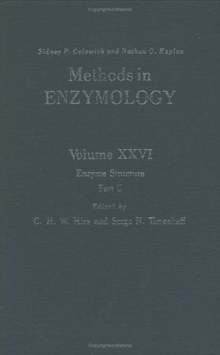 Enzyme Structure, Part C (Volume 26) (Methods In Enzymology, Volume 26)