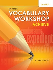 Vocabulary Workshop Achieve Level D Grade 9,Used