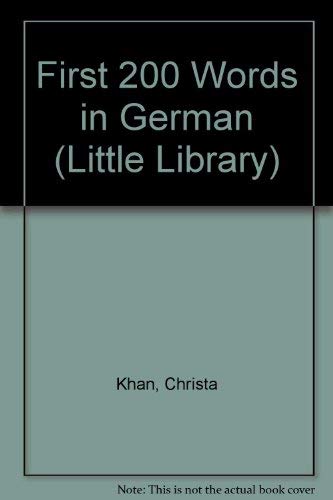 First 200 Words in German (Little Library) (English and German Edition),Used