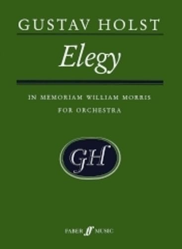 Elegy: In Memorium Wiliam Morris, Score (Faber Edition),Used