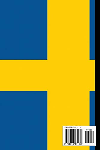 Composition Notebook: Flag of Sweden / Yellow Cross on Blue (100 Pages, College Ruled) (Flags of the World),Used