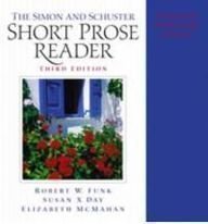 The Simon & Schuster Short Prose Reader,Used
