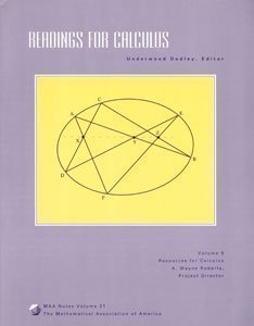 Readings for Calculus: Resources for Calculus Collection : A Project of the Associated Colleges of the Midwest and the Great Lak,Used