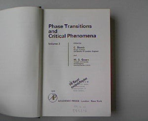 Phase Transitions and Critical Phenomena,Used