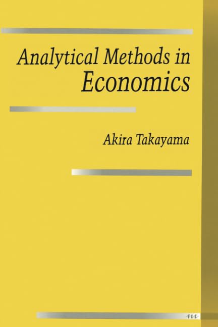 Analytical Methods in Economics,Used