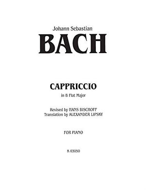 Capriccio on the Departure of His Dearly Beloved Brother (Kalmus Edition),Used