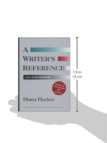 A Writers Reference: With Mlas And Apas 1999 Guidelines,New