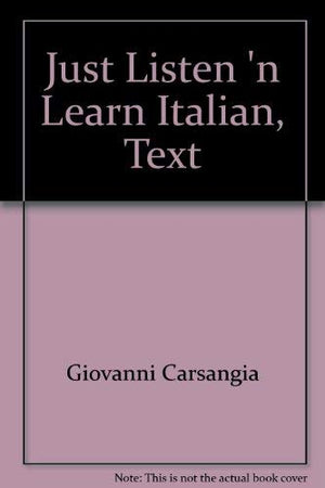 Just Listen and Learn Italian,Used