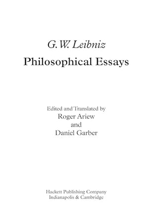 Leibniz: Philosophical Essays (Hackett Classics)