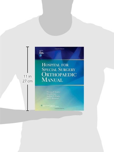 Hospital for Special Surgery Orthopaedics Manual,Used