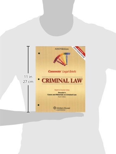Casenote Legal Briefs Criminal Law: Keyed to Dressler, 4e,Used
