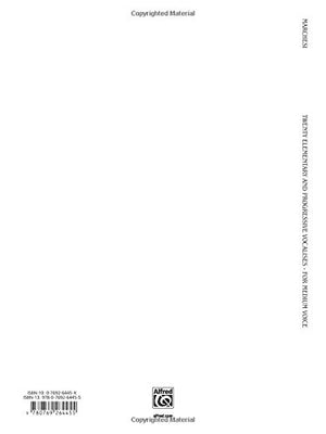 Twenty Elementary and Progressive Vocalises, Op. 15: Medium Voice (Kalmus Edition),Used