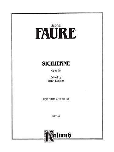 Sicilienne, Op. 78: Part(s) (Kalmus Edition),Used