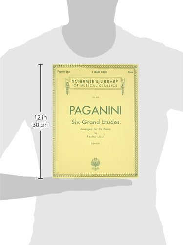 6 Grande Etudes After N. Paganini: Schirmer Library Of Classics Volume 835 Piano Solo,Used