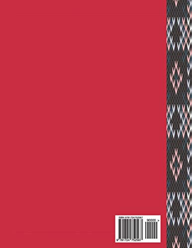Knitting Graph Paper Notebook 4:5 (Red120): 120 Pages 4:5 Ratio Knitting Chart Paper (Blank Designing Paper Supplies),Used