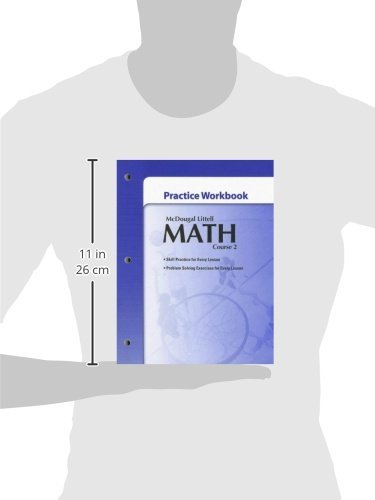 Mcdougal Littell Math Course 2: Practice Workbook