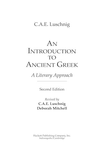 An Introduction to Ancient Greek: A Literary Approach