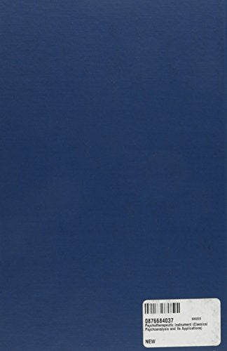 Psychotherapeutic Instrument (Classical Psychoanalysis and Its Applications),Used